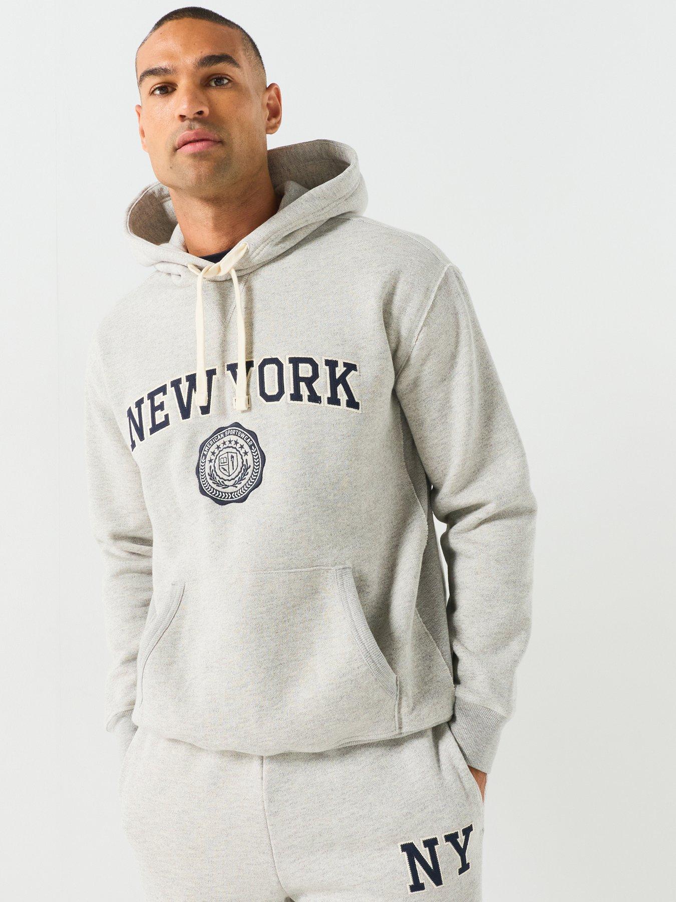 GANT Graphic New York Hoodie - Grey