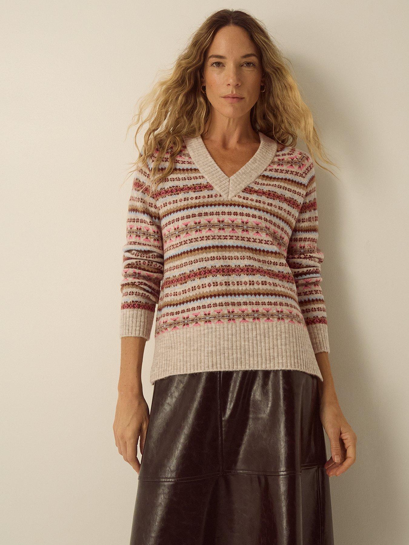 Image 1 of 4 of Monsoon Fara Fairisle Jumper