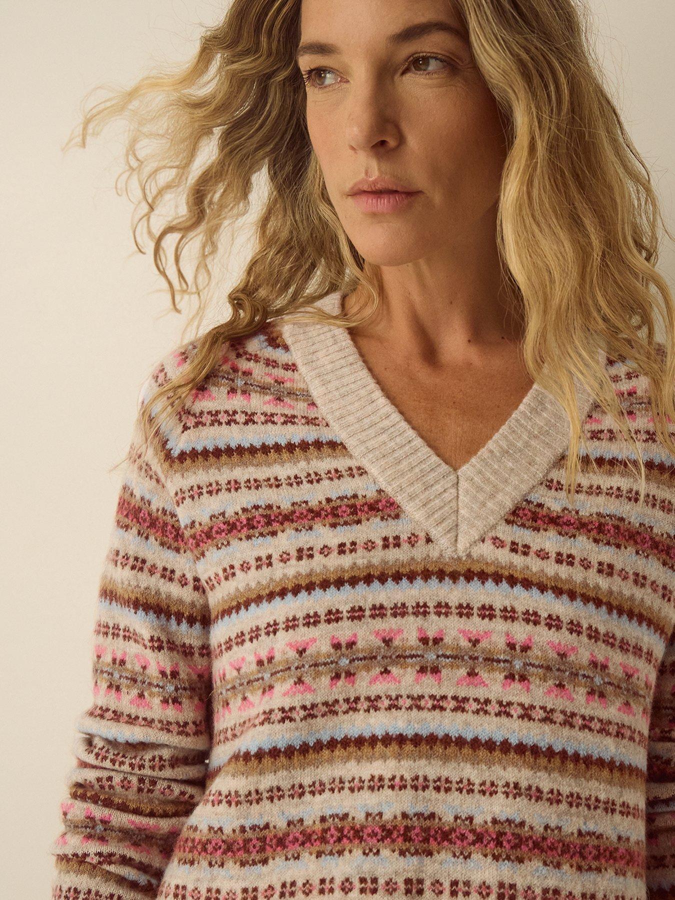Image 4 of 4 of Monsoon Fara Fairisle Jumper