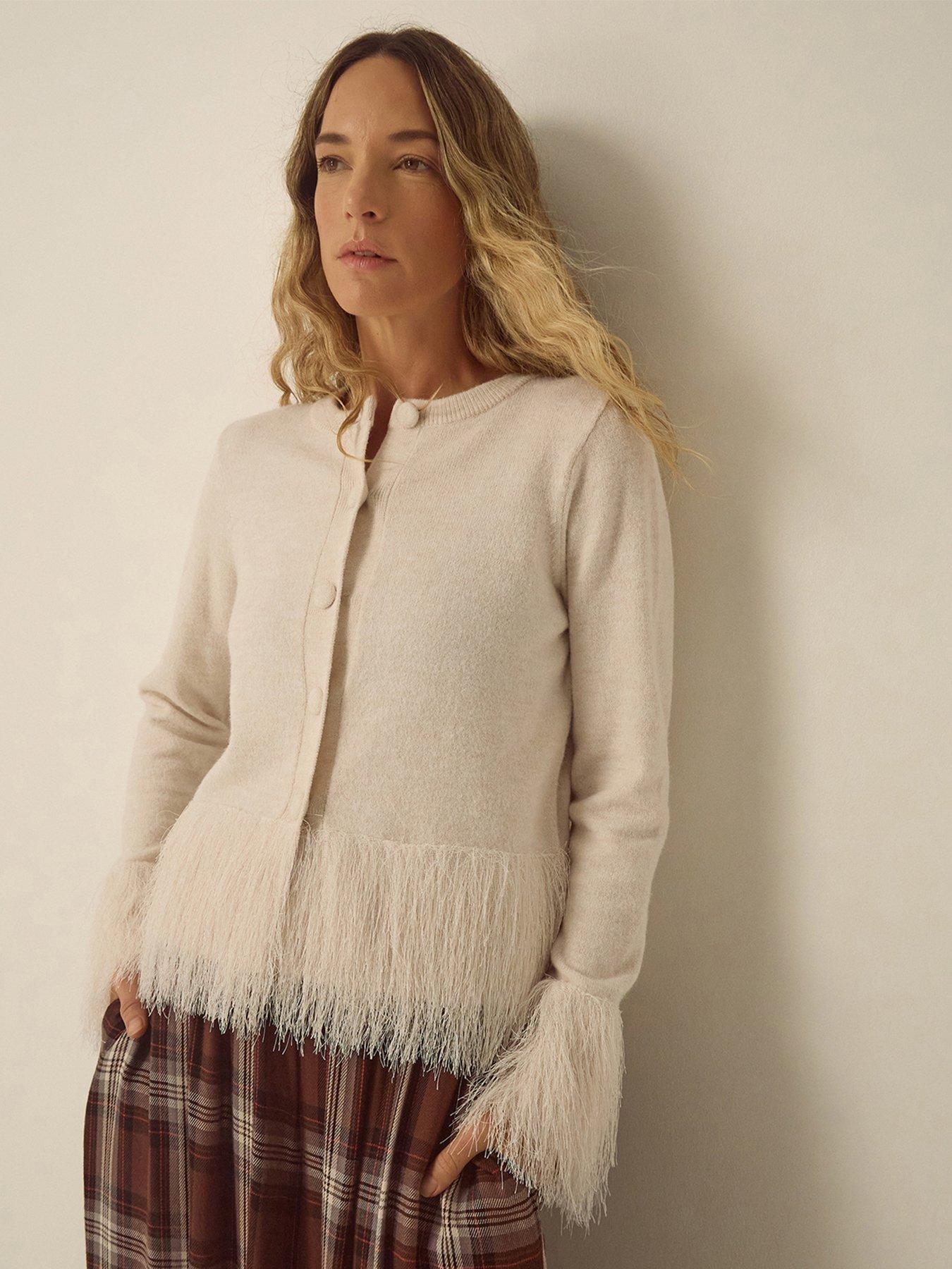 Image 1 of 4 of Monsoon Fina Fringe Cardi