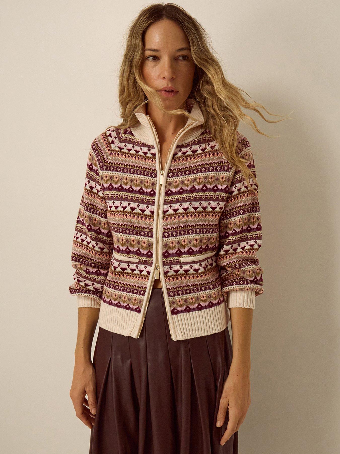 Image 1 of 4 of Monsoon Fie Fairisle Cardi