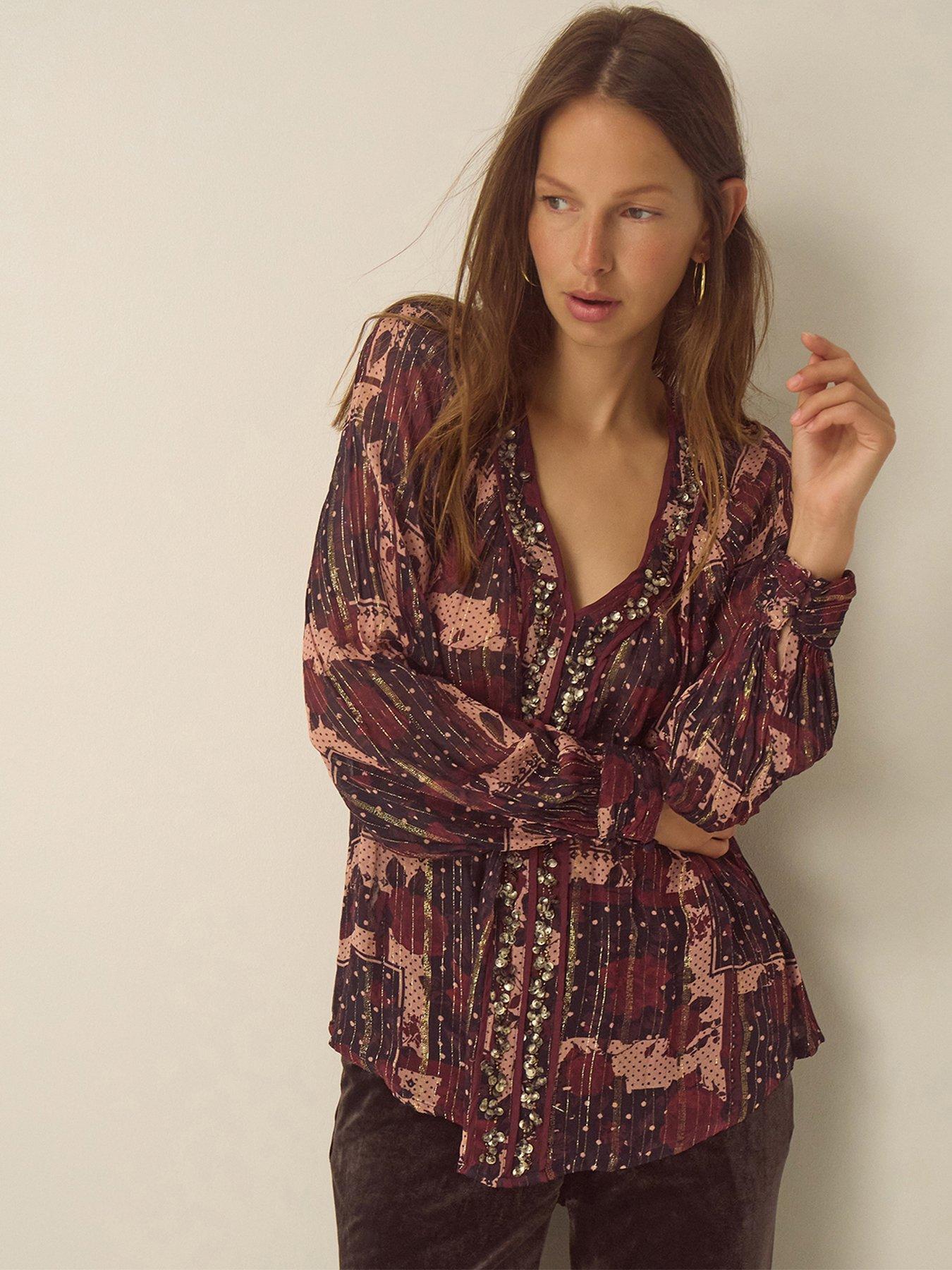 Image 1 of 4 of Monsoon Poppy Lurex Top