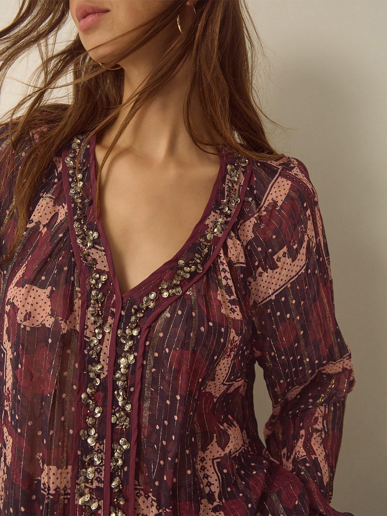 Image 2 of 4 of Monsoon Poppy Lurex Top
