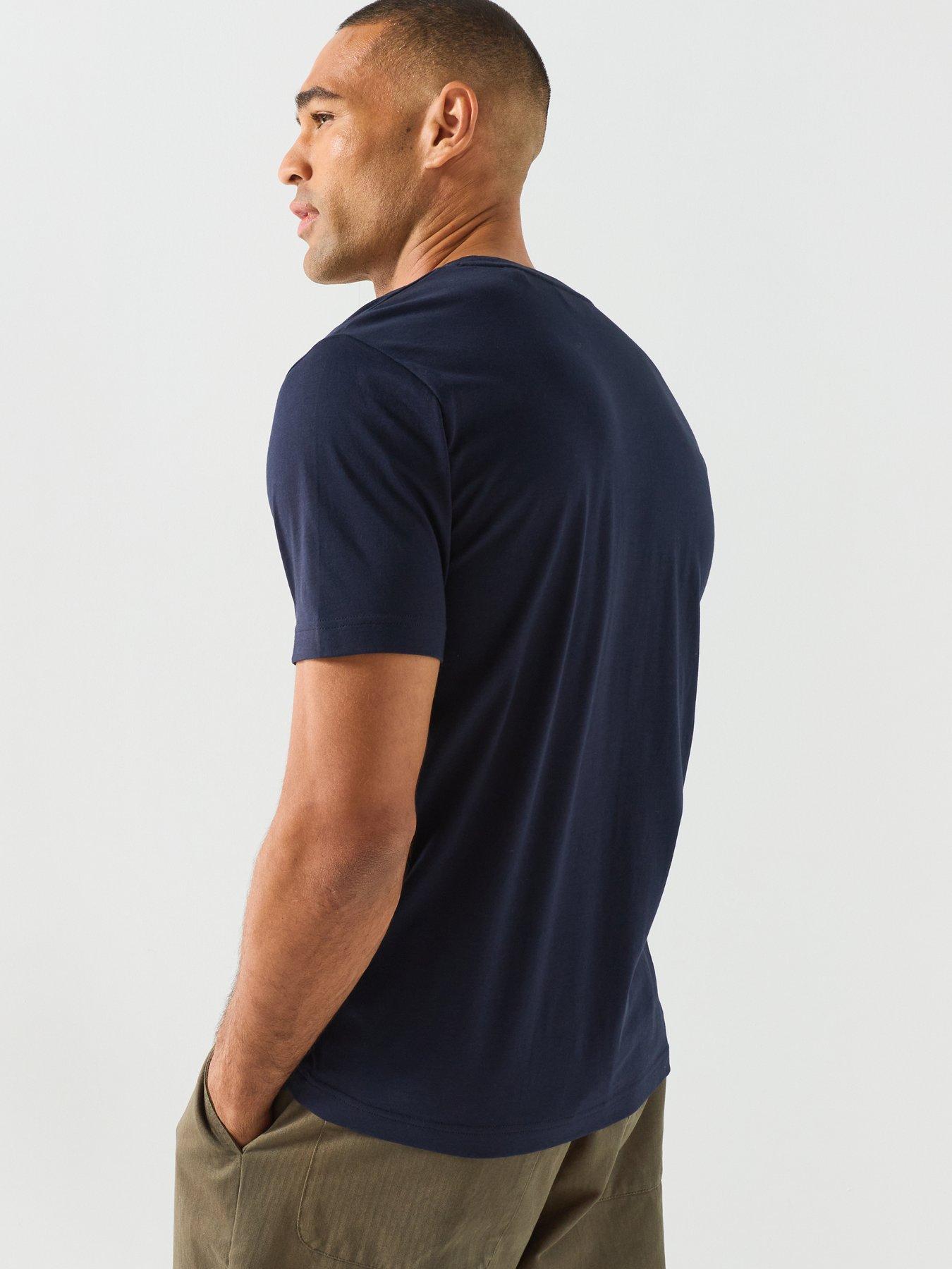 Image 2 of 5 of GANT Mens Graphic Badge Cotton T-Shirt - Navy