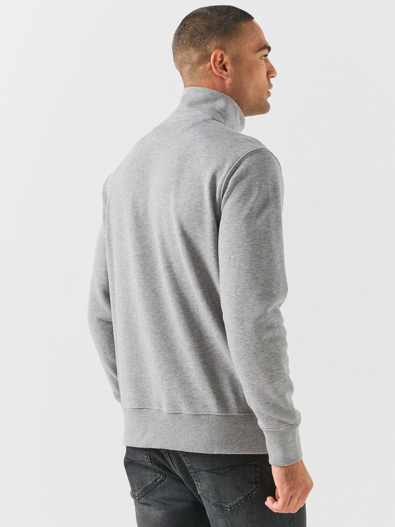 Image 2 of 6 of GANT Gant Regular Fit Shield Half Zip Sweat - Grey