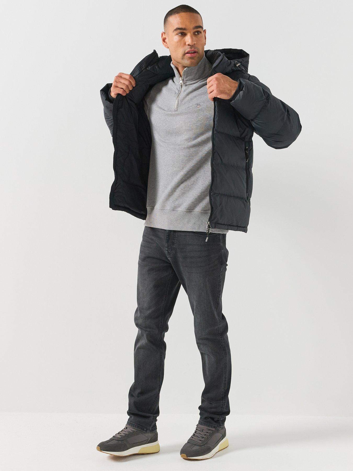 Image 3 of 6 of GANT Gant Regular Fit Shield Half Zip Sweat - Grey