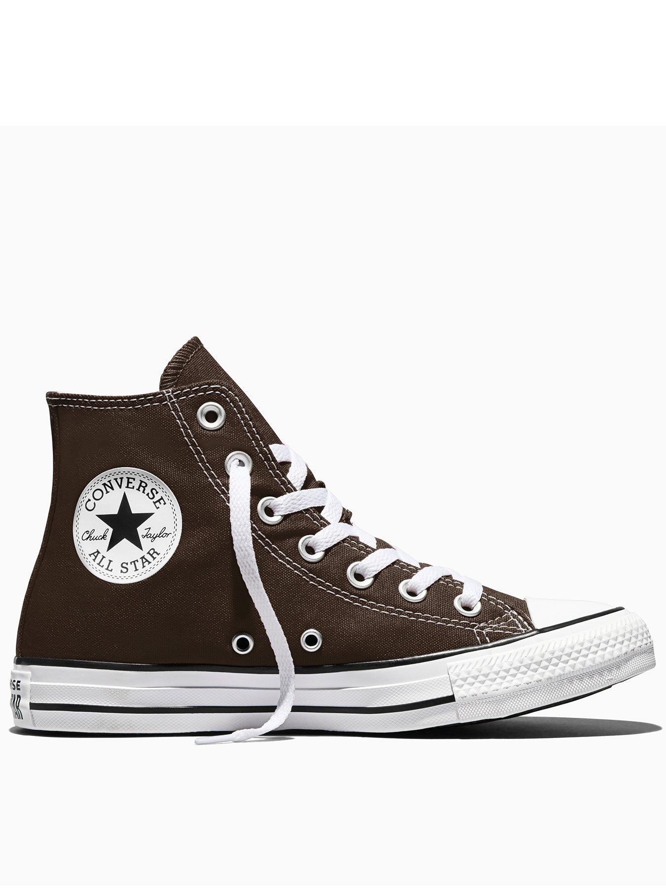 Converse Unisex Chuck Taylor All Star Hi Canvas High-Top Trainers - Brown