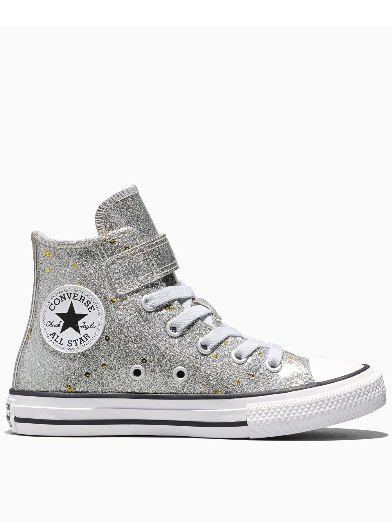 Converse Kids Chuck Taylor All Star 1V Hi Shine - Silver
