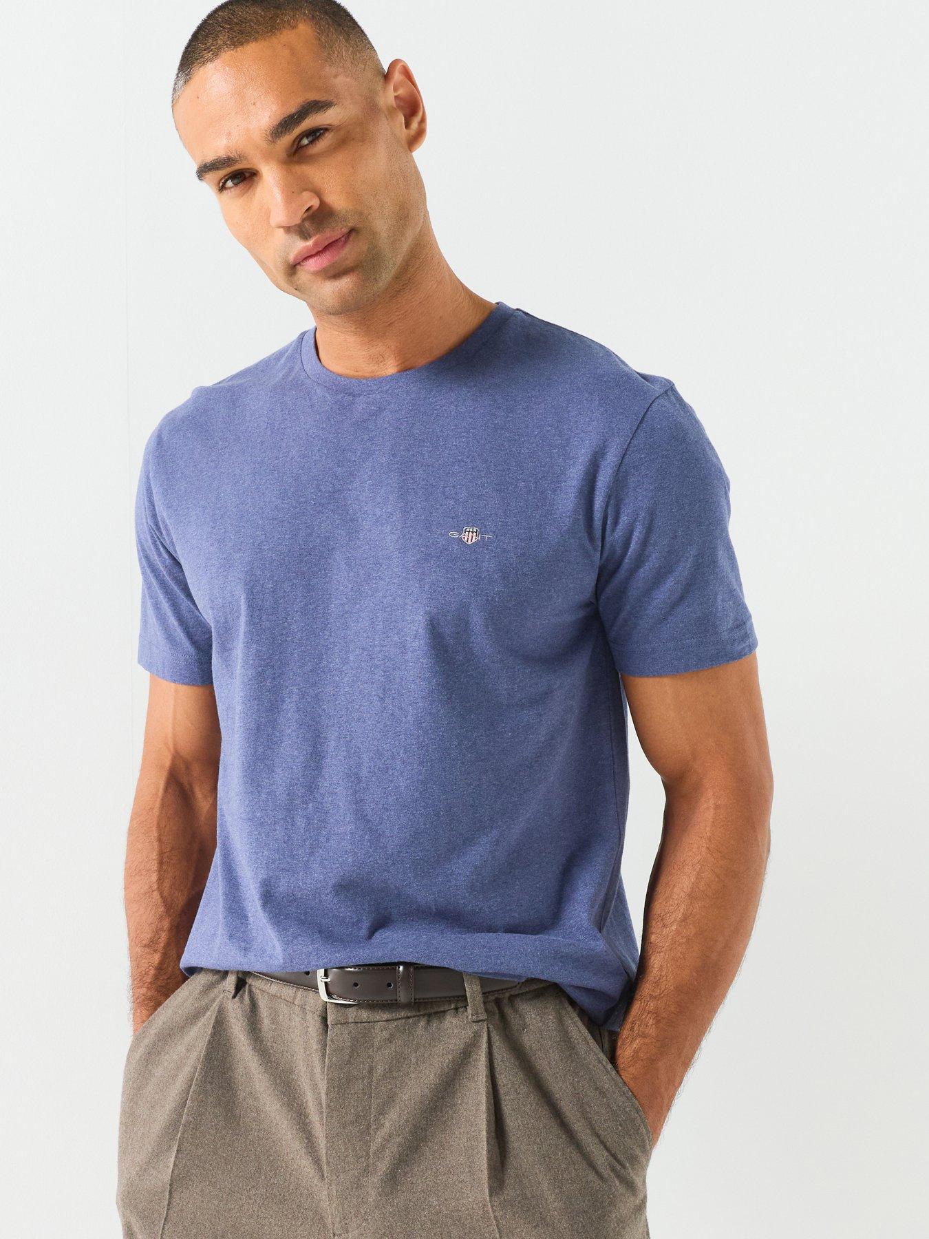 GANT Regular Fit Shield Shortsleeve T-Shirt - Blue