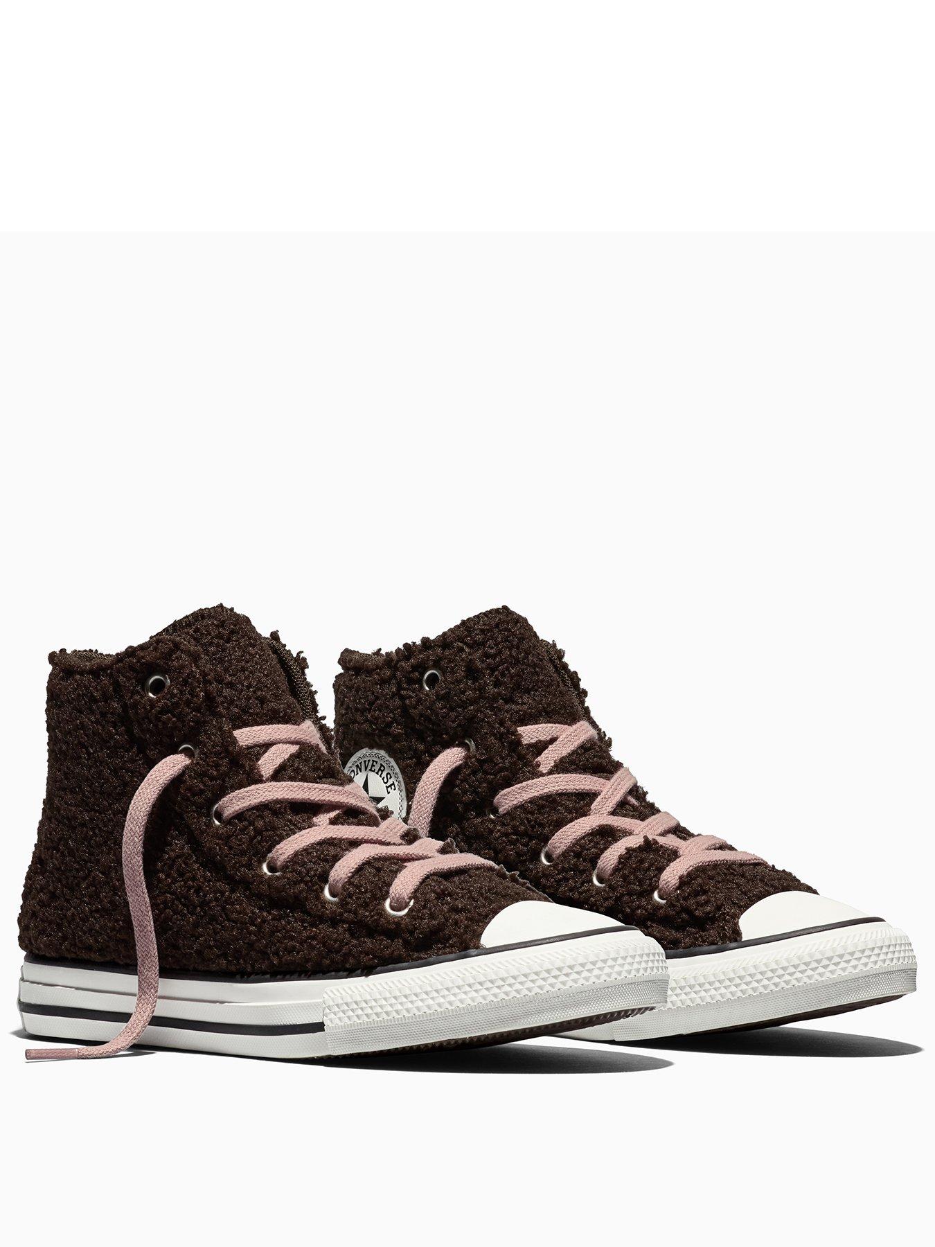 Image 2 of 5 of Converse Kids Chuck Taylor All Star Hi Winter Warm - Brown
