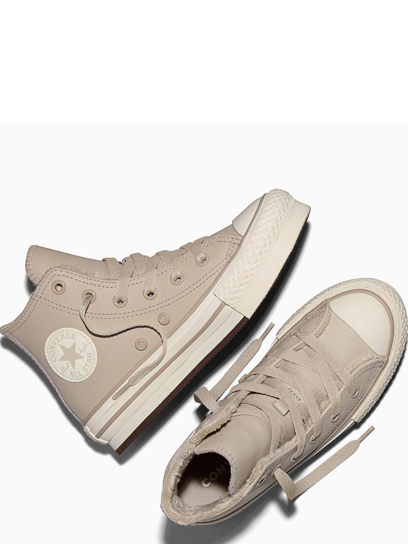 Image 4 of 5 of Converse Kids Chuck Taylor All Star Eva Lift Weatherized Hi-Top Trainers - Ecru