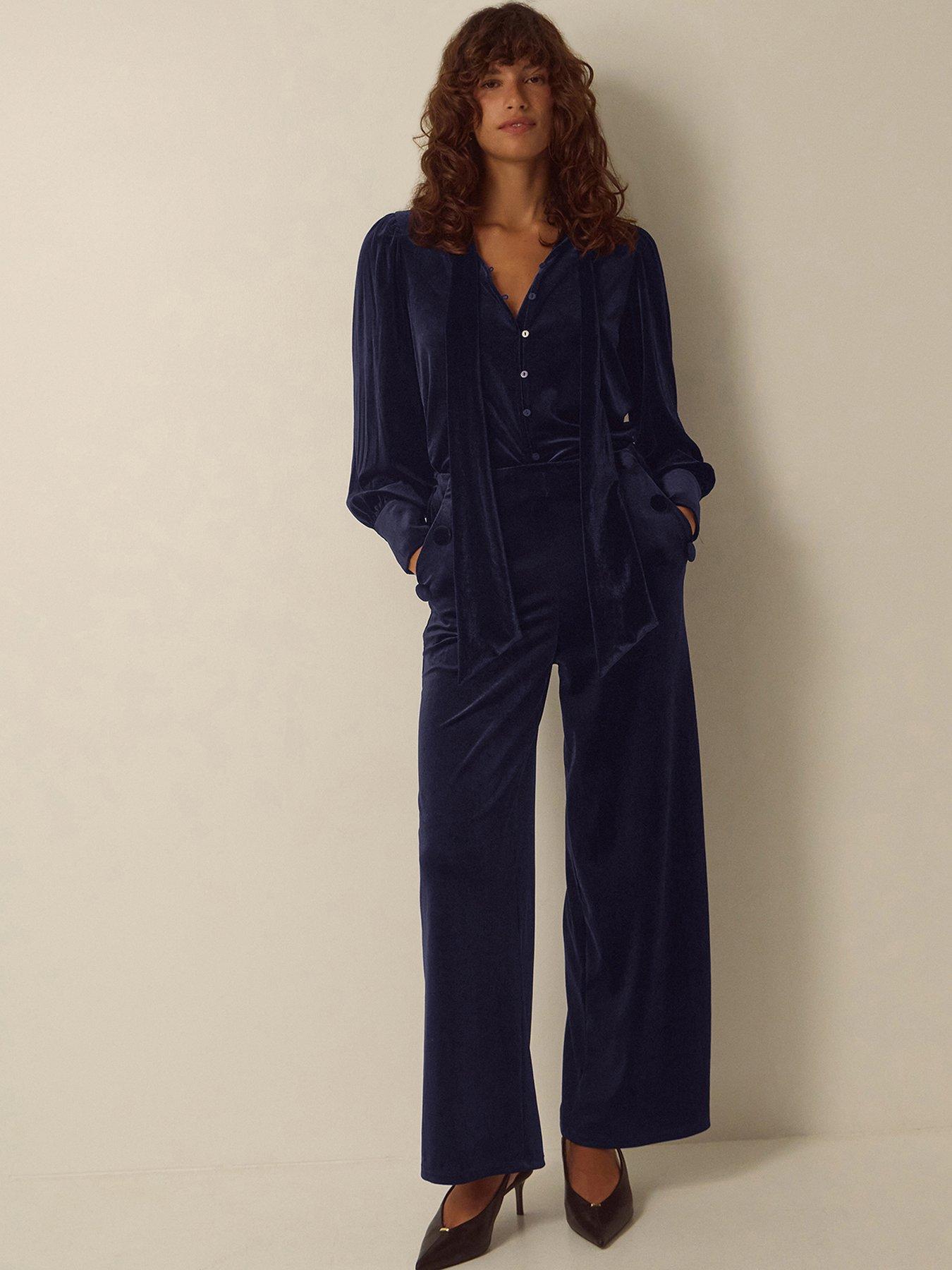 Image 1 of 6 of Monsoon Verna Velvet Trouser