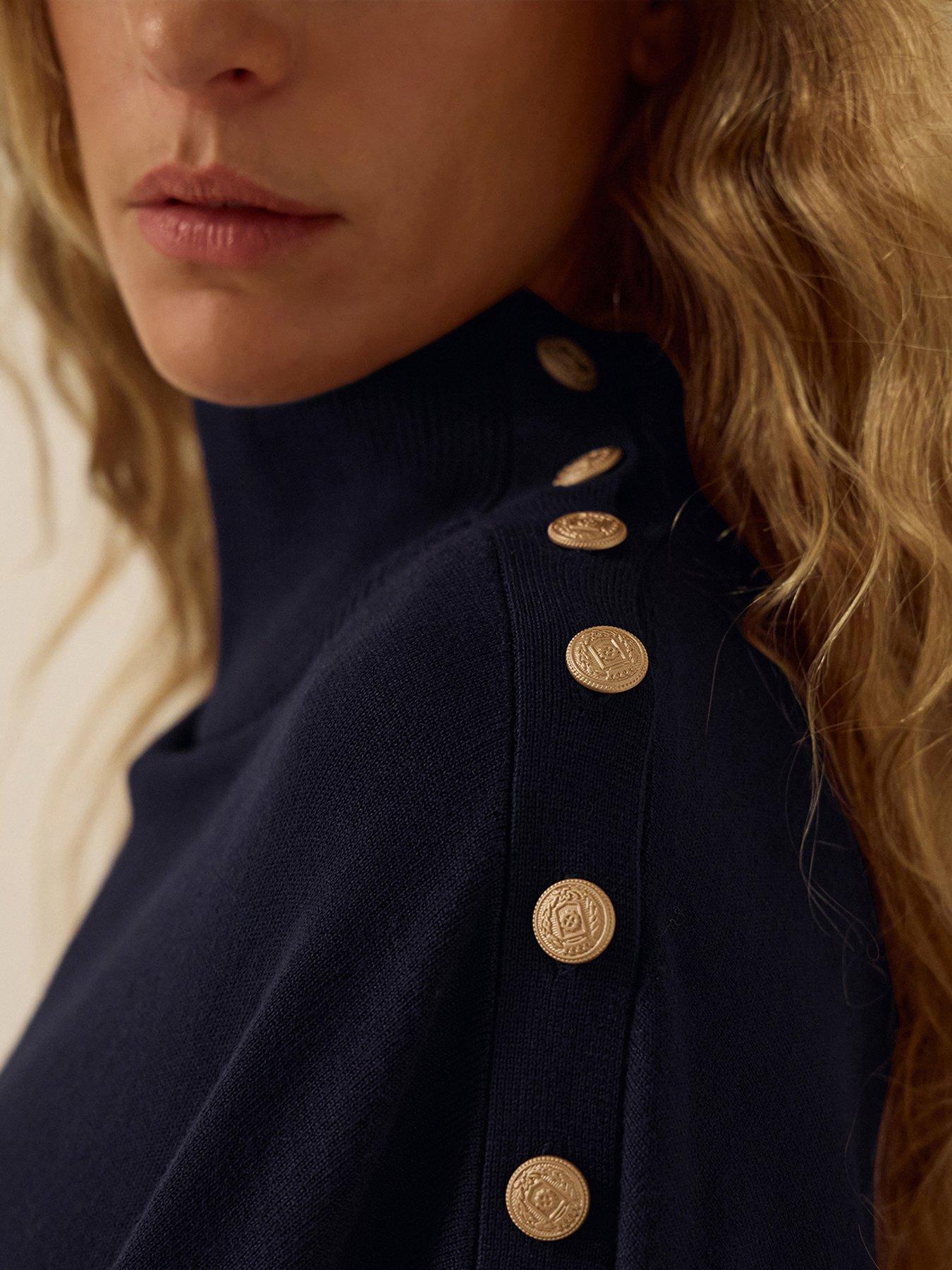Image 4 of 4 of Monsoon Bae Button Cape