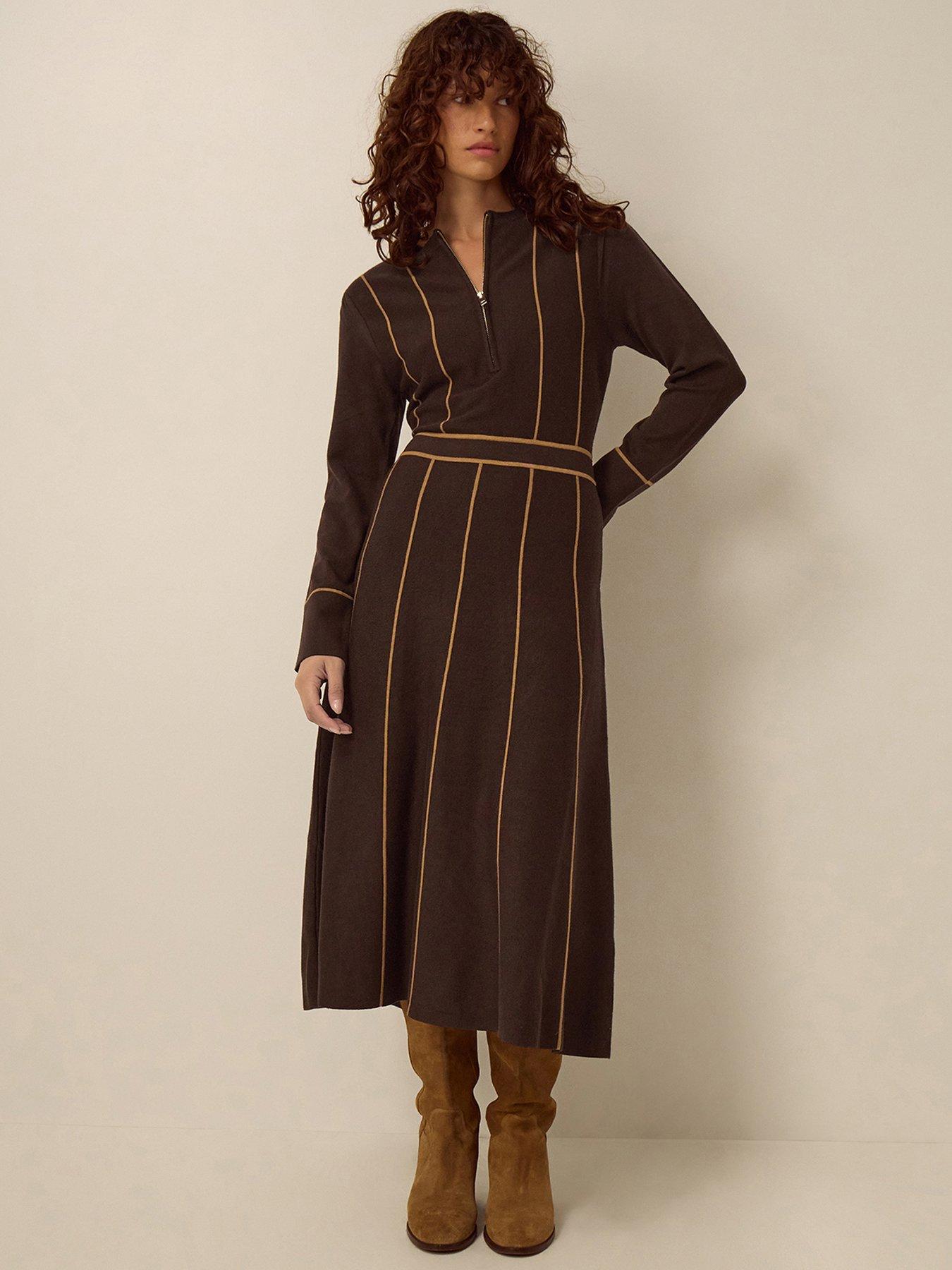Monsoon Zola Zip Knit Dress