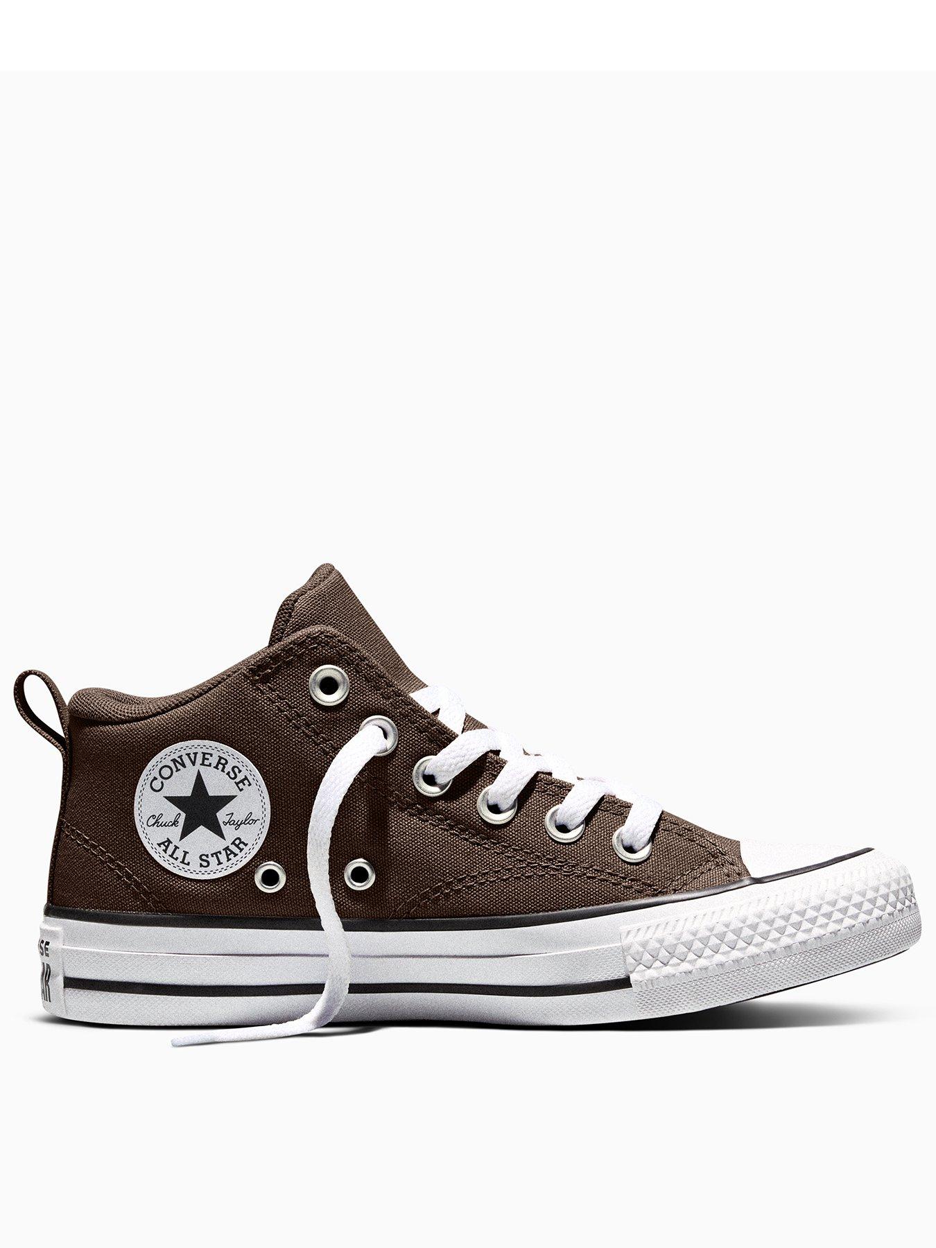 Converse Juniors Chuck Taylor All Star Malden Street Midi Lace-Up Hi-Top Trainers - Brown