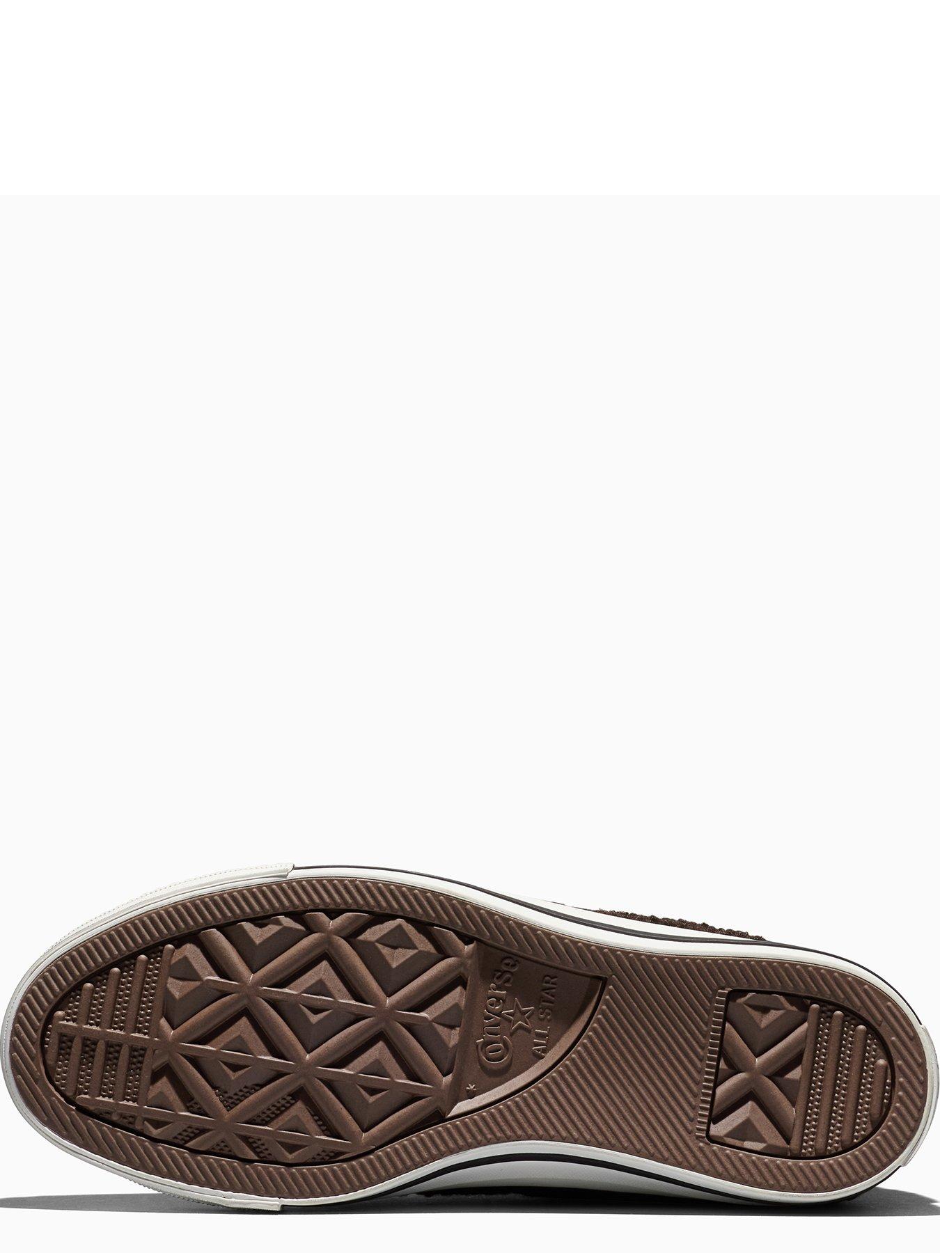 Image 5 of 5 of Converse Junior Chuck Taylor All Star Hi Winter Warm Trainers - Brown