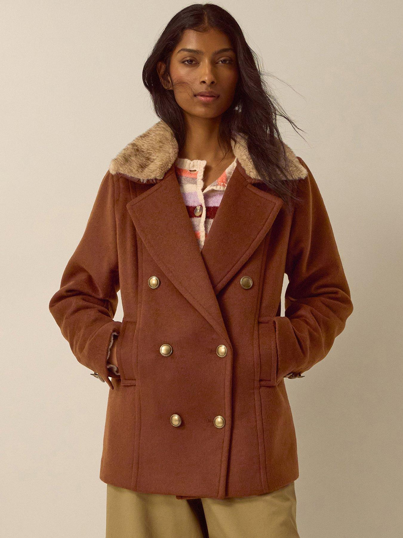 Monsoon Sabrina Pea Coat