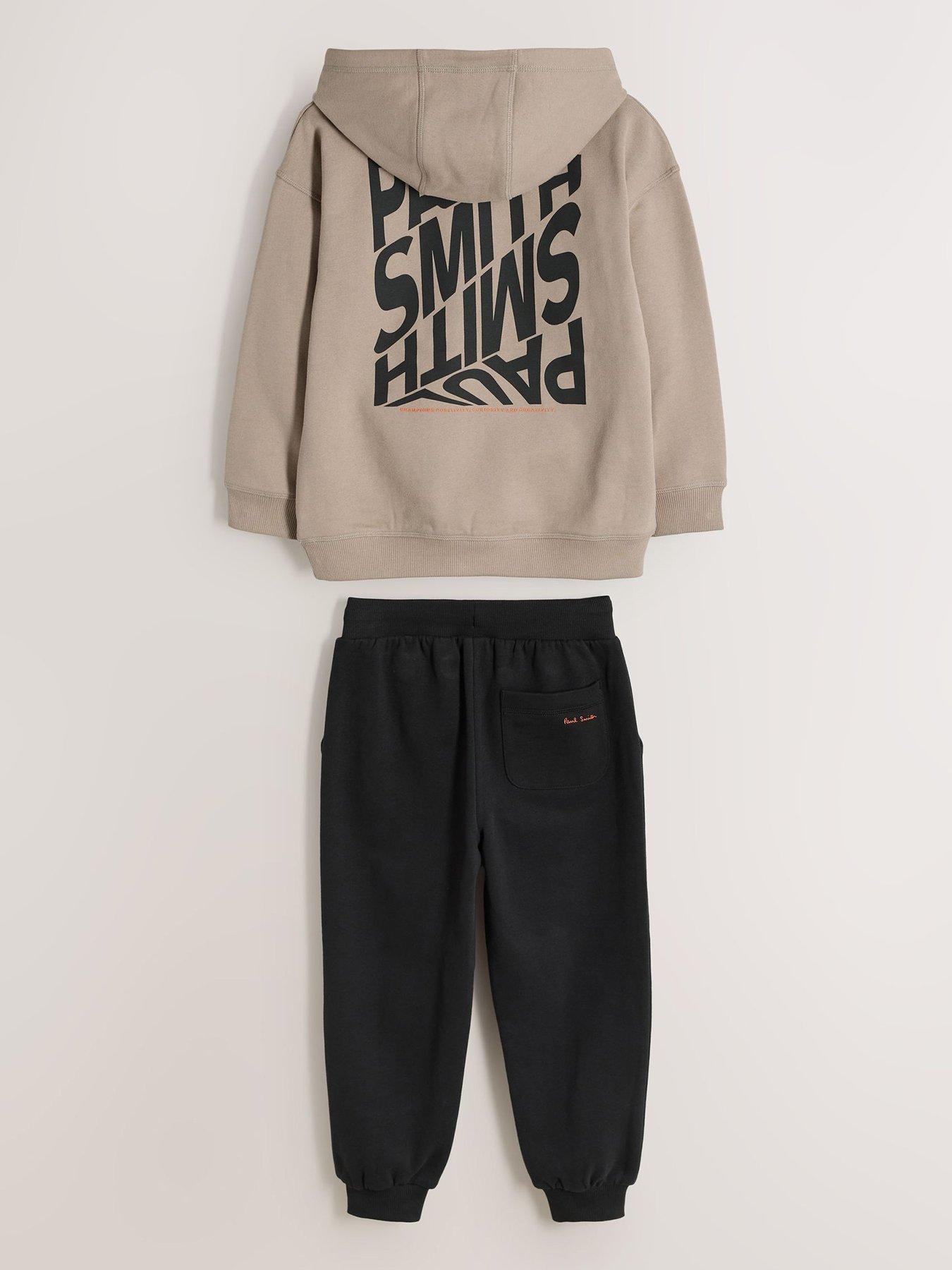 Image 2 of 6 of Paul Smith Junior Boys Graphic Hoody &amp; Joggers Set - Stone/black