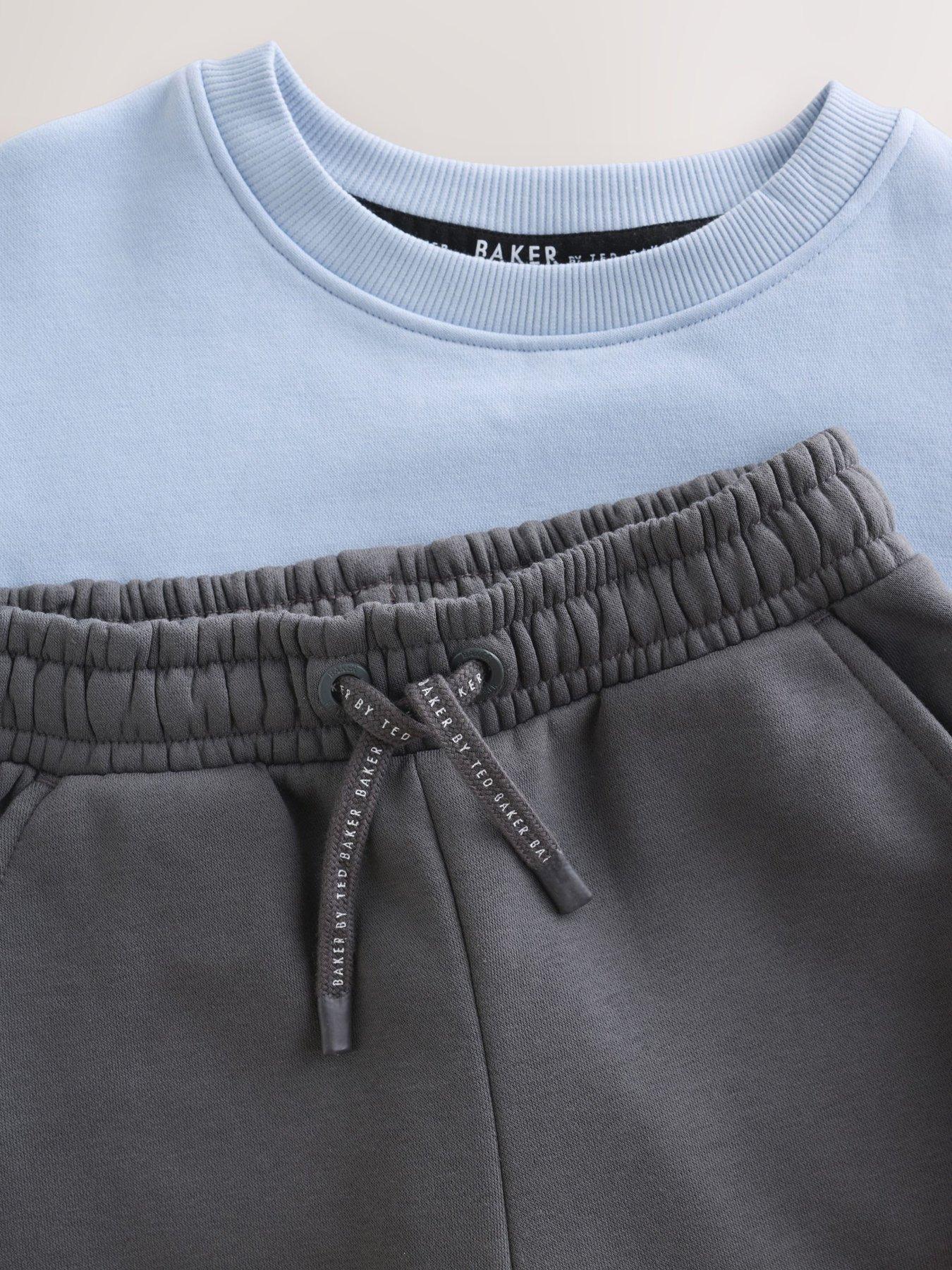 Image 3 of 6 of Ted Baker Kids' Graphic Sweatshirt &amp; Joggers Set - Blue