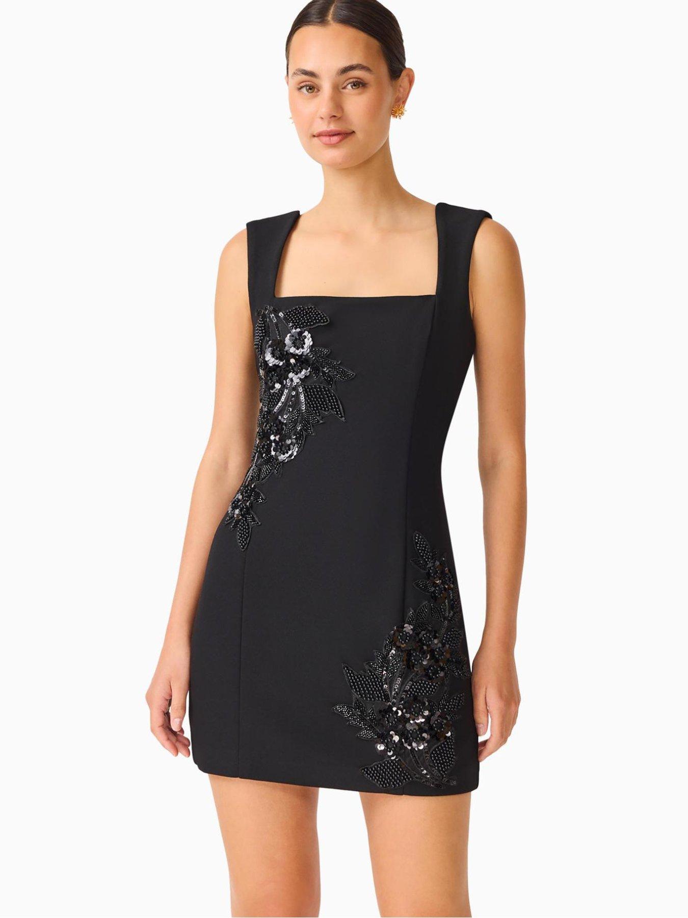 Image 3 of 5 of Elliatt Odelia Beaded Mini Dress - Black
