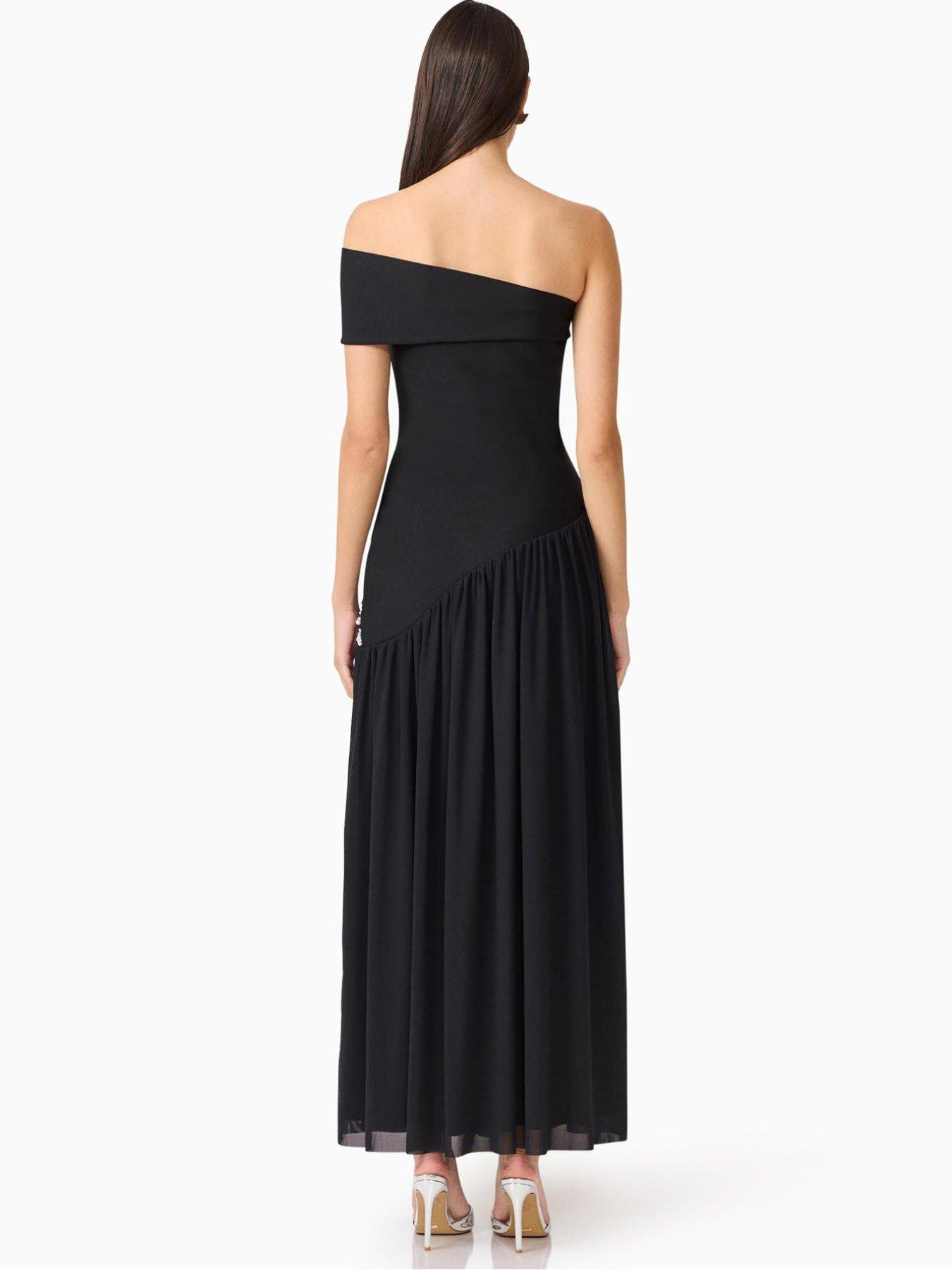 Image 2 of 5 of Elliatt Natasia Off Shoulder Gown - Black