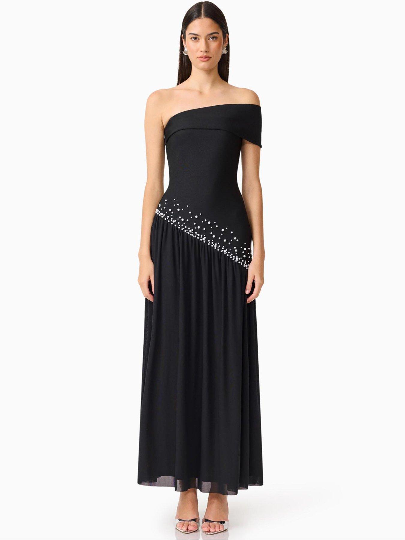 Image 4 of 5 of Elliatt Natasia Off Shoulder Gown - Black
