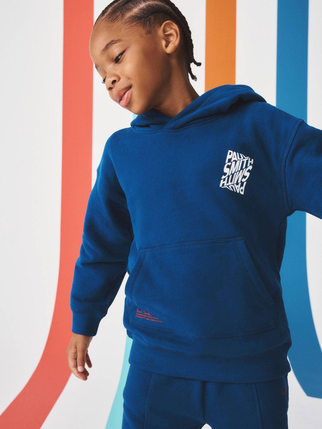 Image 2 of 6 of Paul Smith Junior Boys Graphic Hoody &amp; Joggers Set - Blue<br />&nbsp;