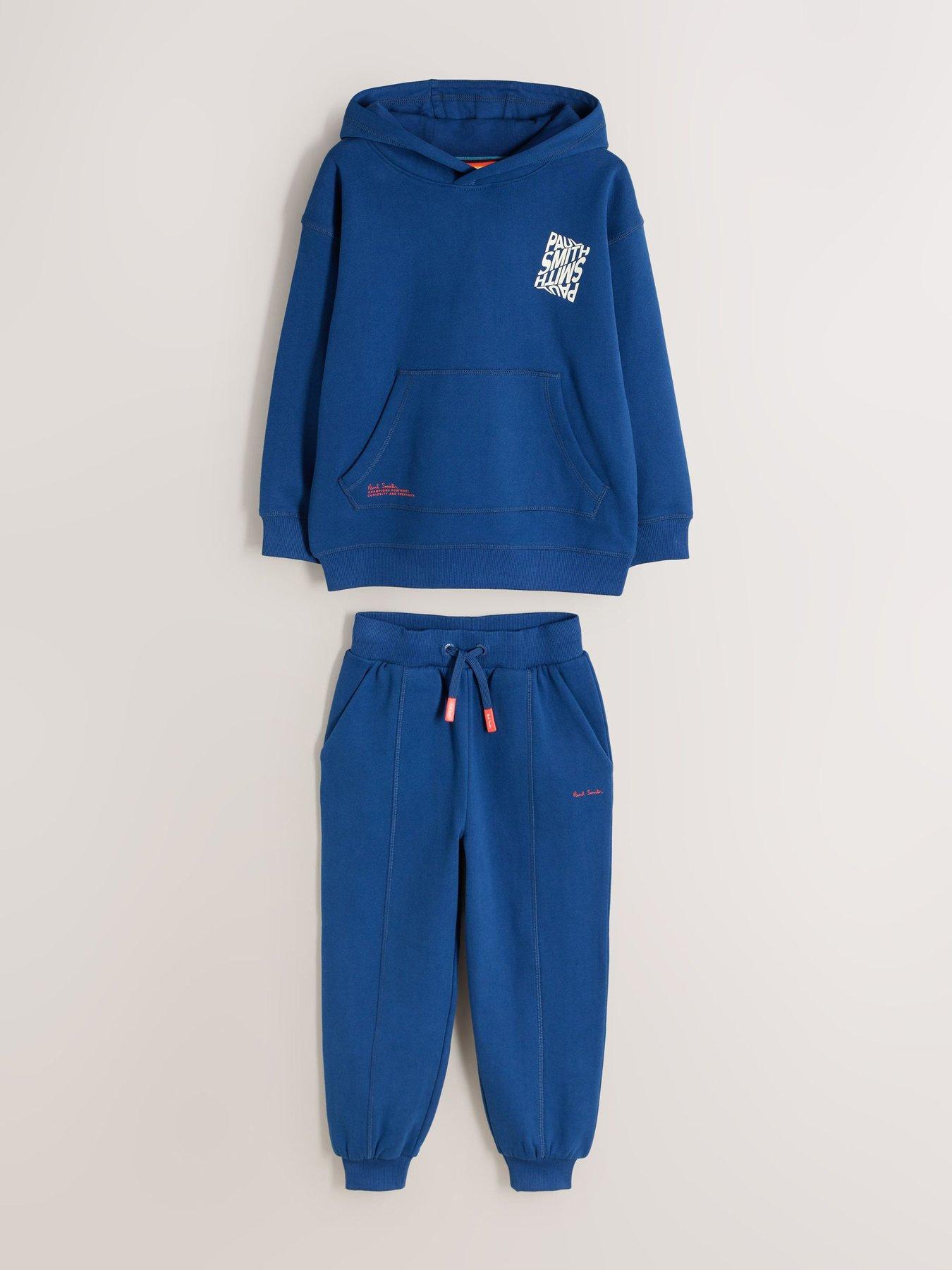 Image 3 of 6 of Paul Smith Junior Boys Graphic Hoody &amp; Joggers Set - Blue<br />&nbsp;
