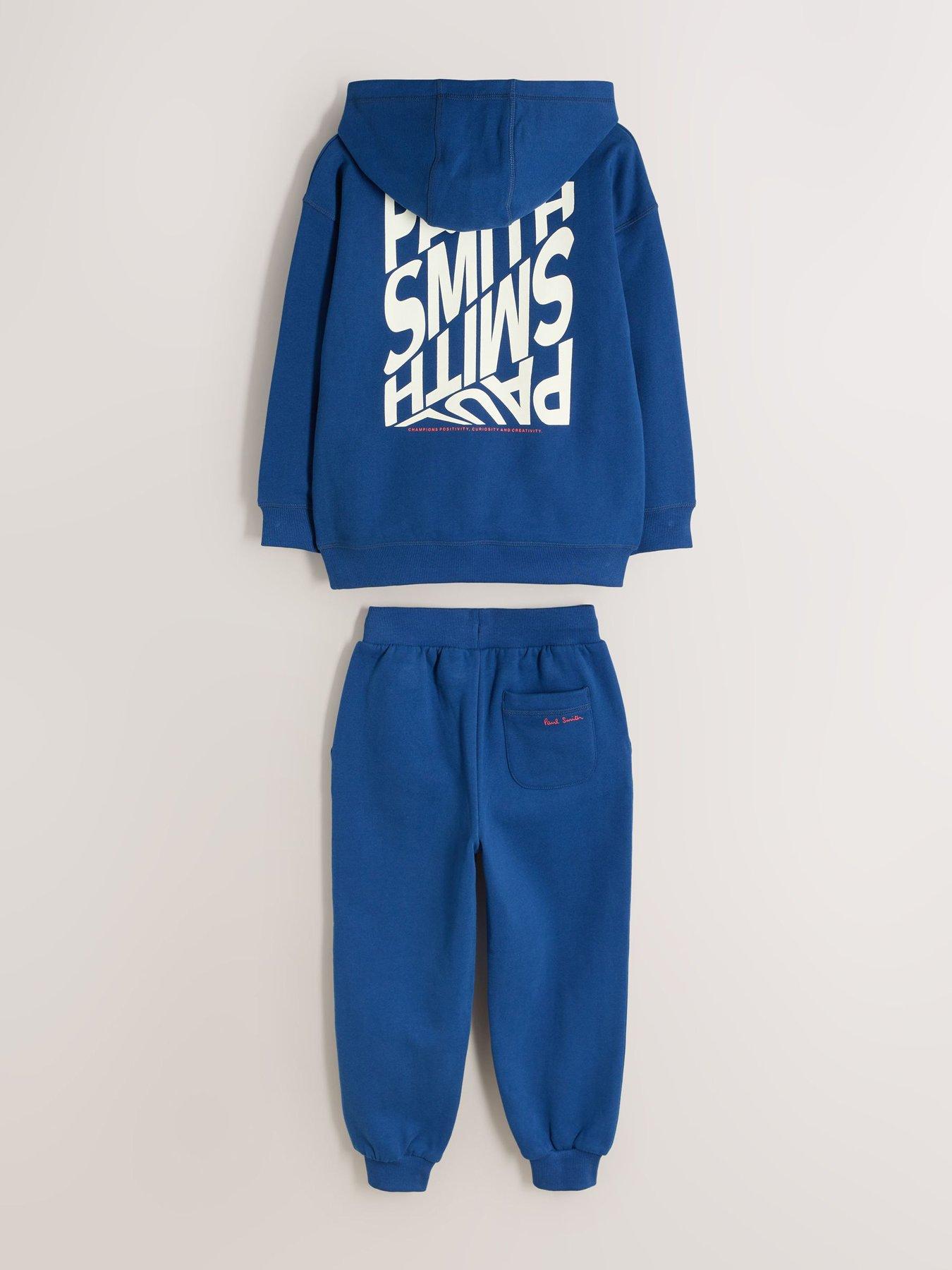 Image 4 of 6 of Paul Smith Junior Boys Graphic Hoody &amp; Joggers Set - Blue<br />&nbsp;