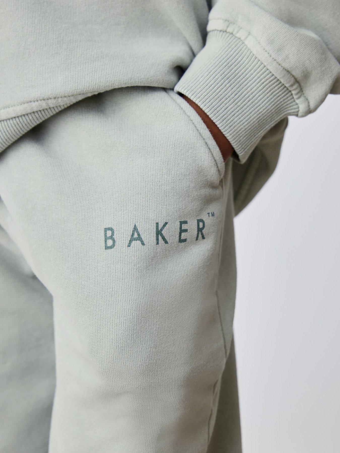 Image 2 of 6 of Ted Baker Kids' Oversized Washed Sweatshirt and Joggers Set - Green