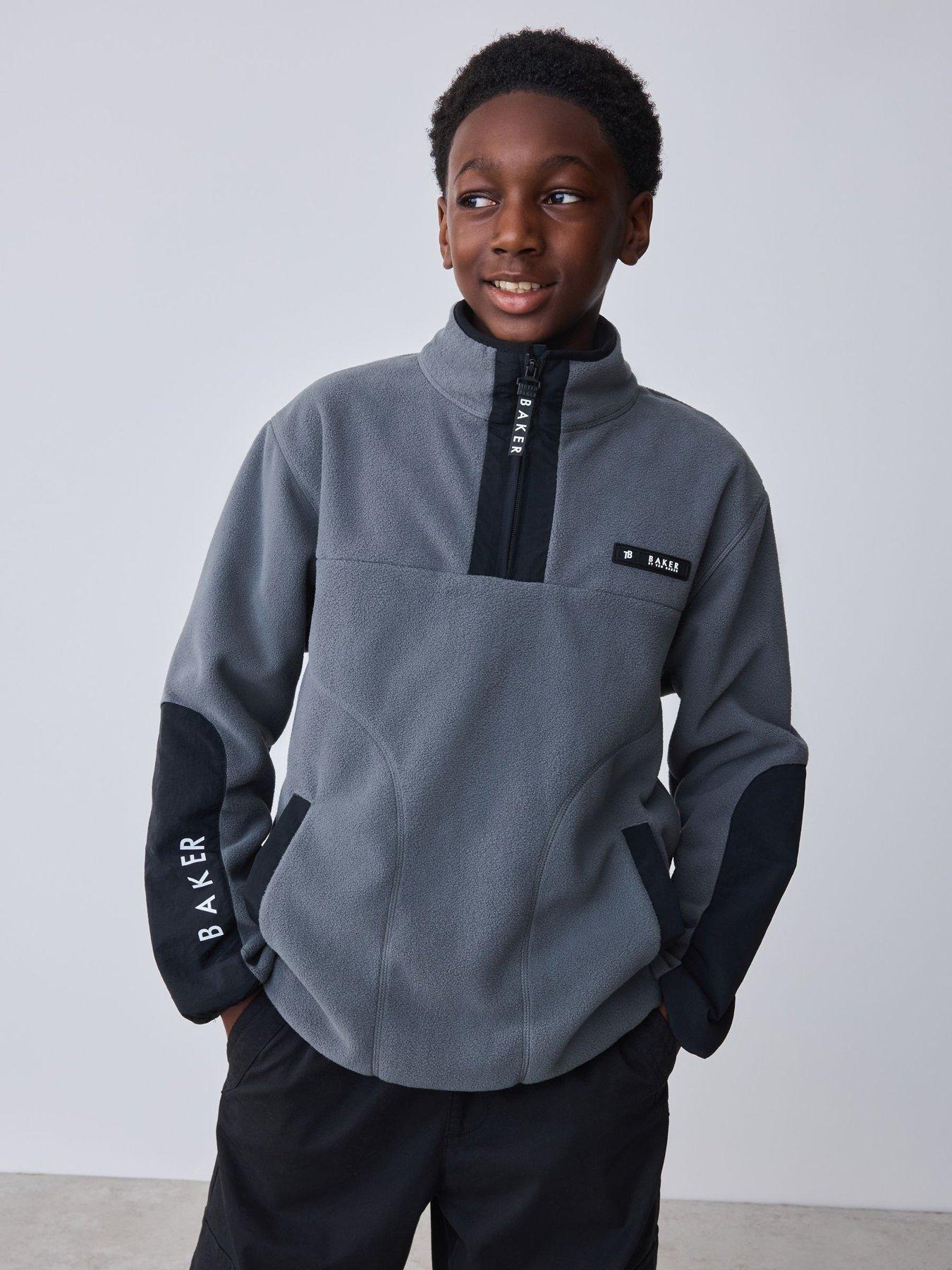 Ted Baker Boys Grey Microfleece - Grey