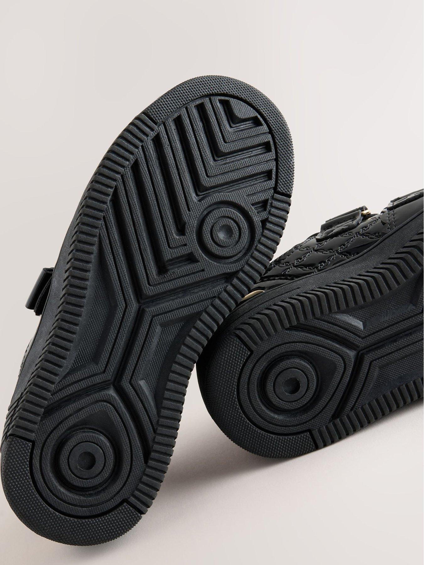 Image 5 of 6 of Ted Baker Kids' Embossed Bow Double Strap Trainers - Black
