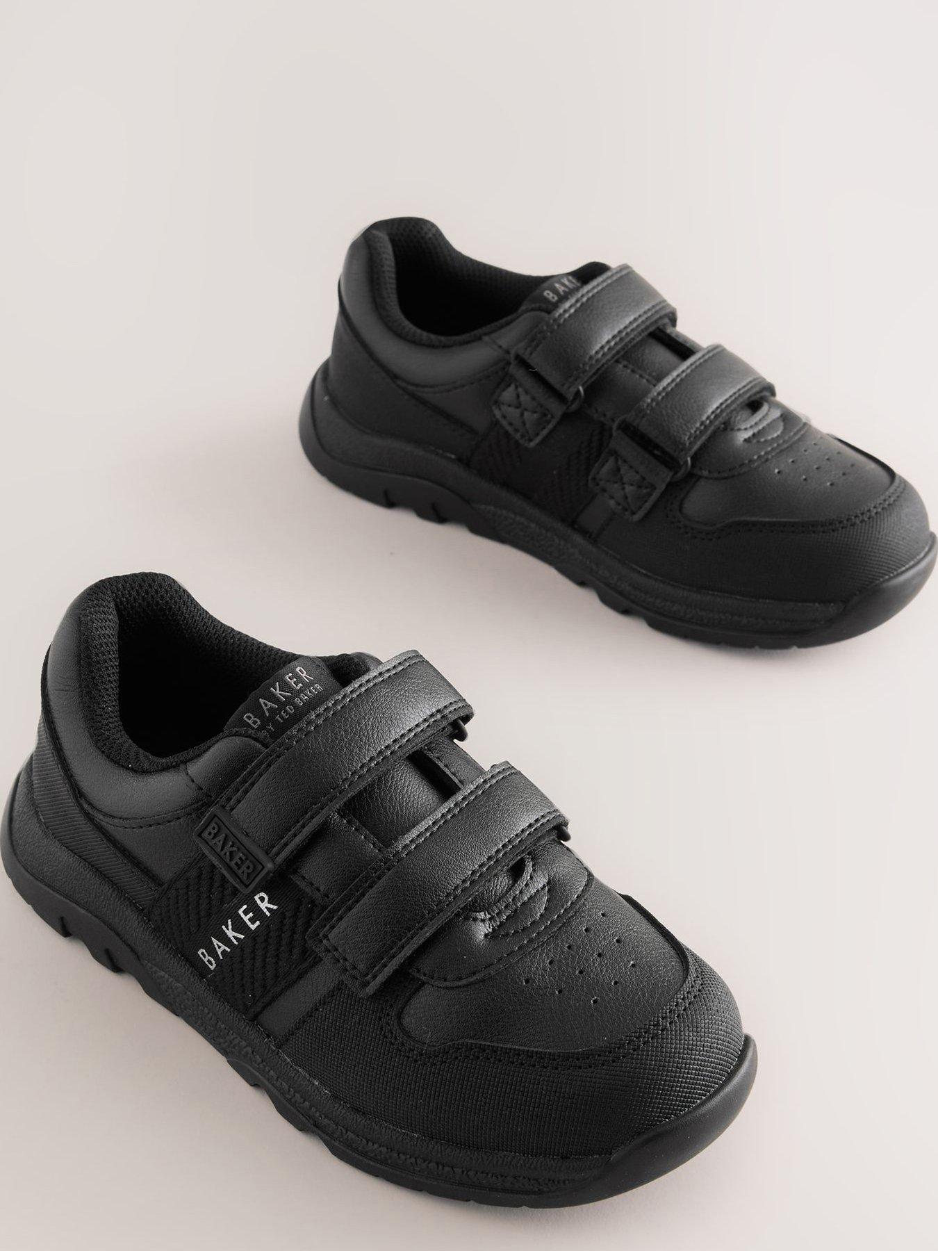 Image 4 of 6 of Ted Baker Kids' Double Strap School Trainers - Black