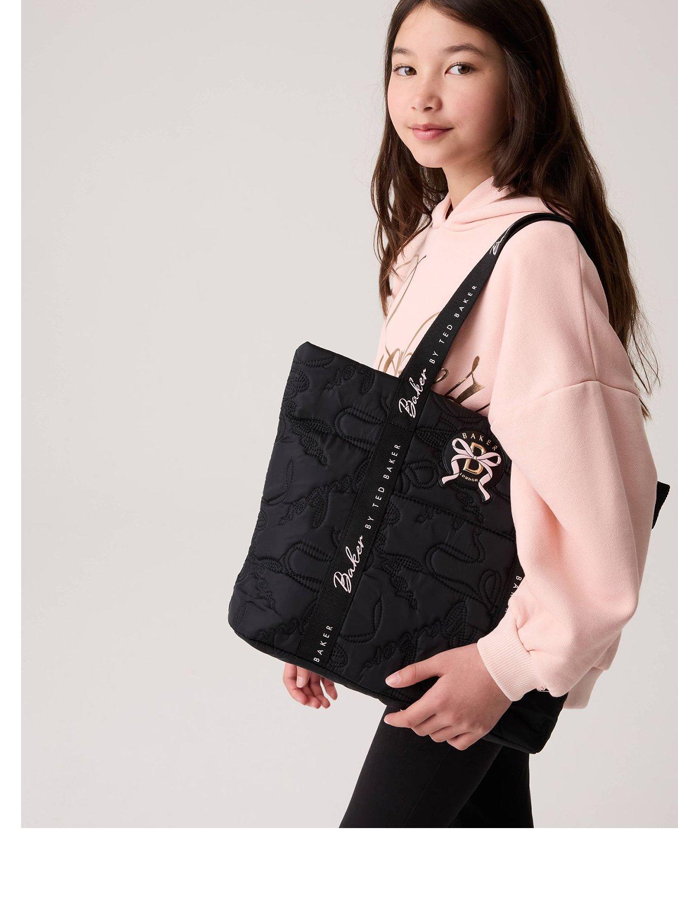 Ted Baker Older Girls Quilted Tote Bag - Black