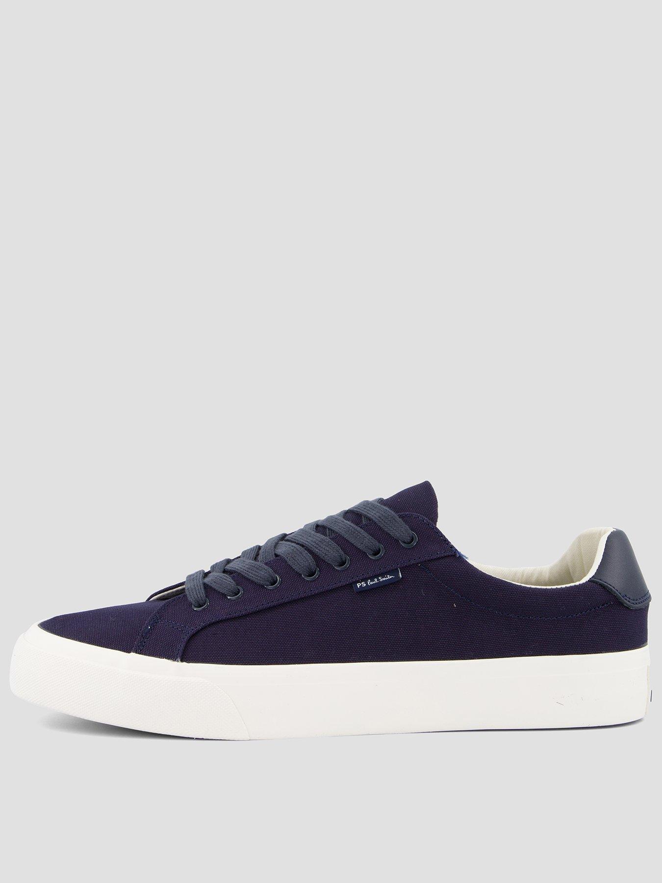 Image 1 of 7 of PS PAUL SMITH Amos Canvas Trainers - Navy