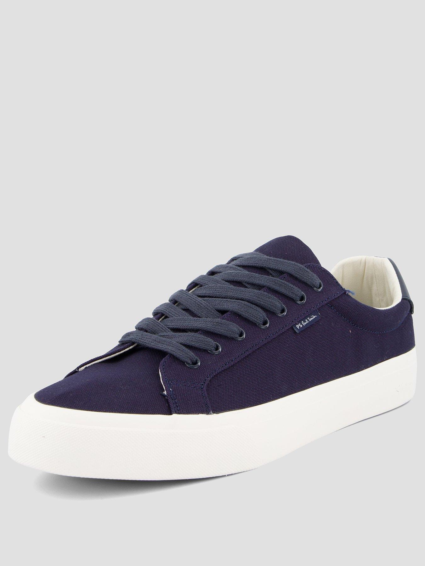 Image 2 of 7 of PS PAUL SMITH Amos Canvas Trainers - Navy