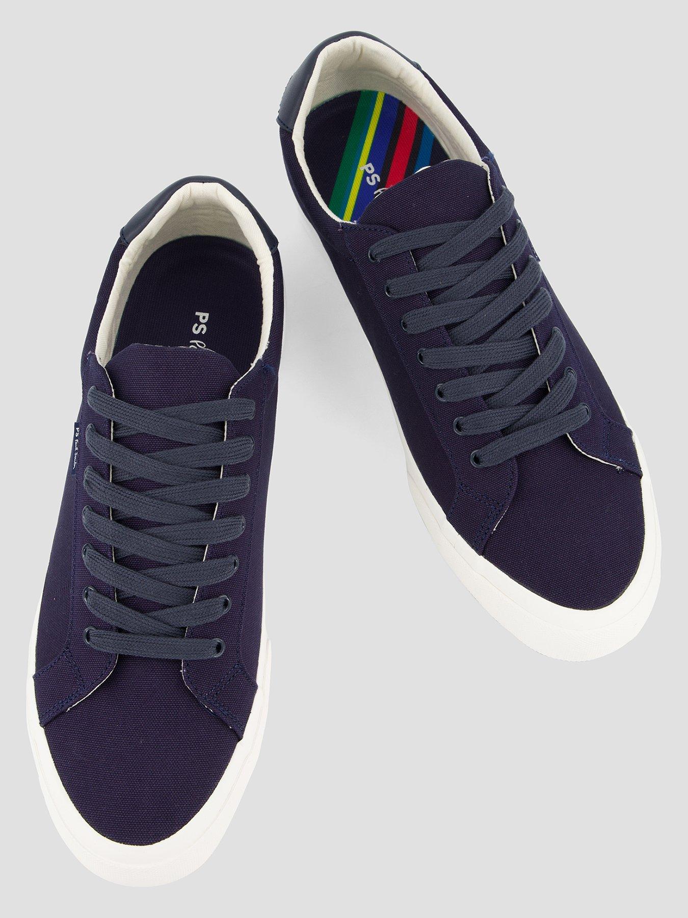 Image 3 of 7 of PS PAUL SMITH Amos Canvas Trainers - Navy