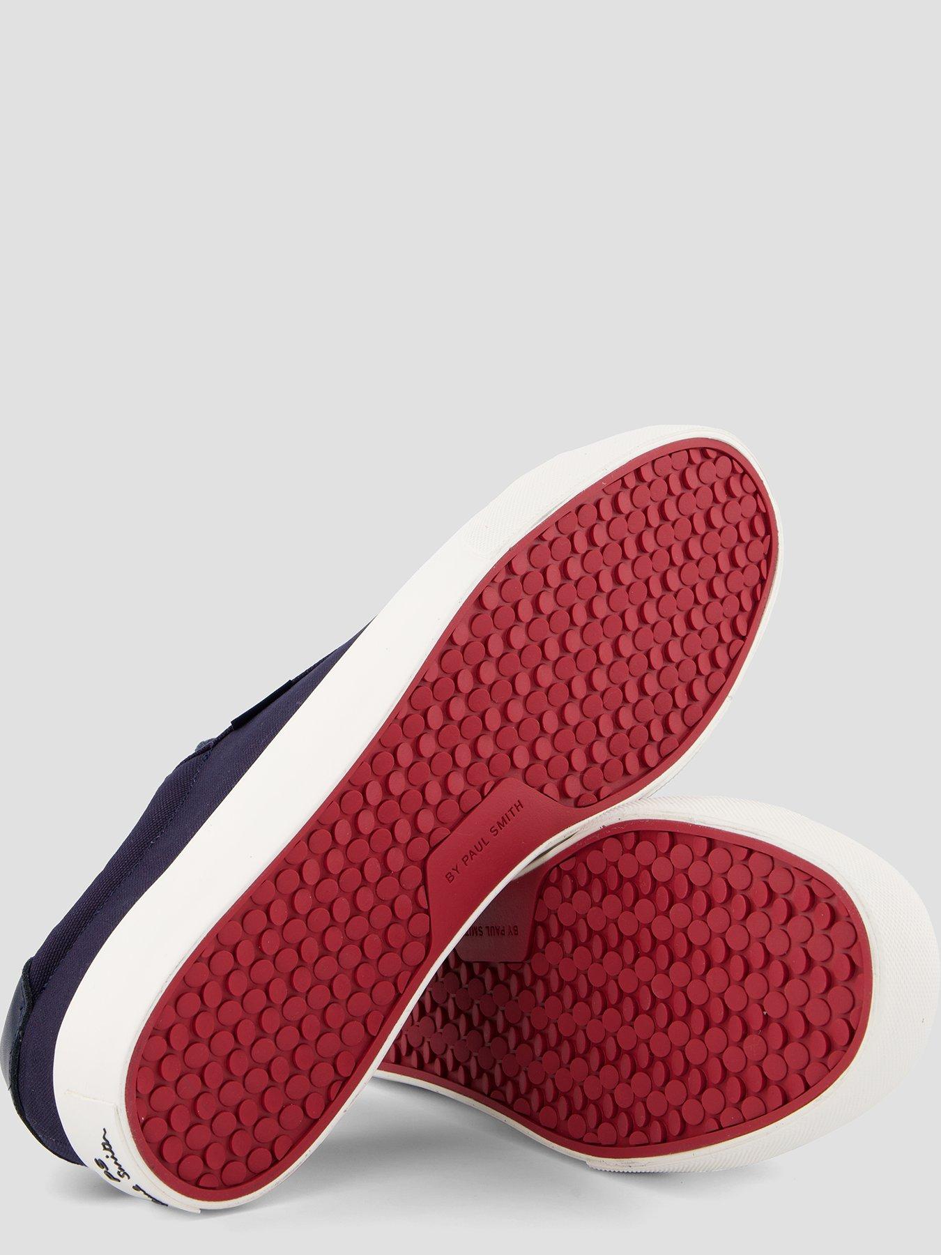 Image 4 of 7 of PS PAUL SMITH Amos Canvas Trainers - Navy