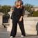 Sosandar Women's Side Stripe Jumper with V Neck and Long Sleeves - Black