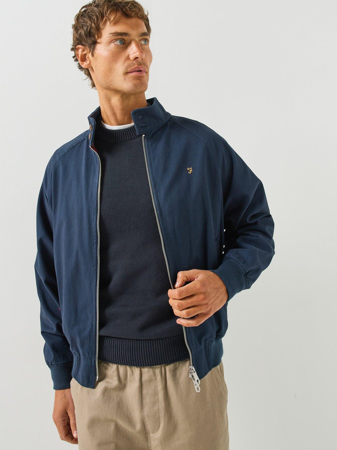 Farah Farah Gold F Harrington Jacket - Navy