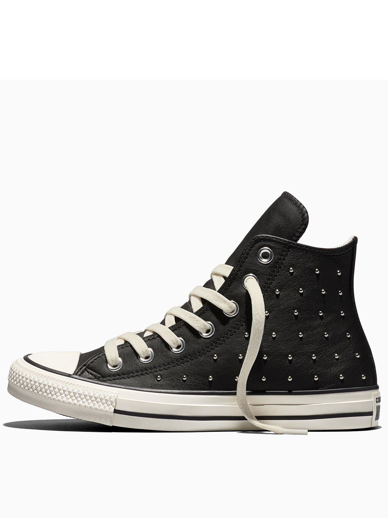 Image 3 of 5 of Converse Womens Chuck Taylor All Star Hi Elevated Shine High Top Trainers - Black