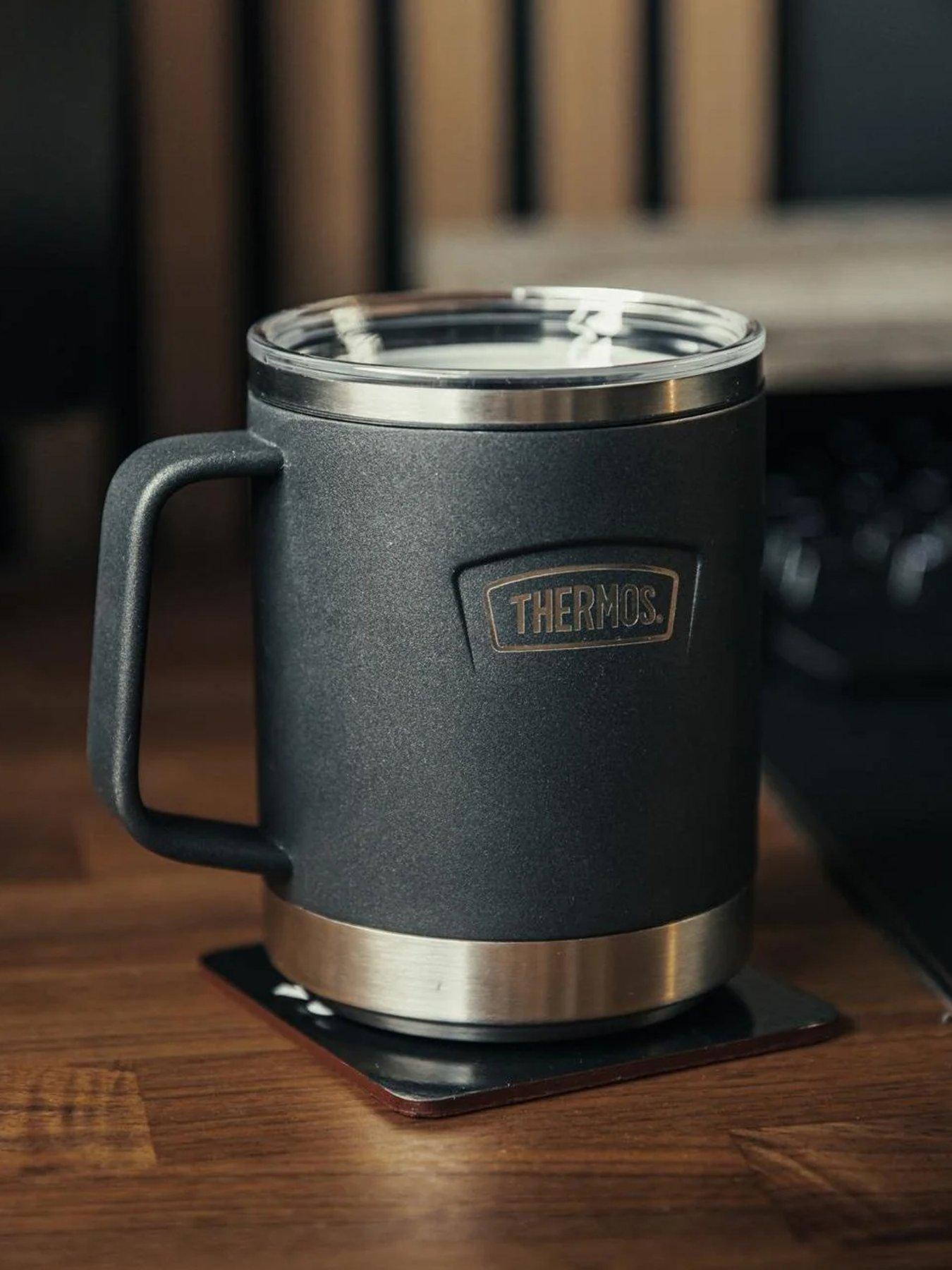 Thermos Is120 Granite Black 410ml Thermos Icon Series Desk Mug