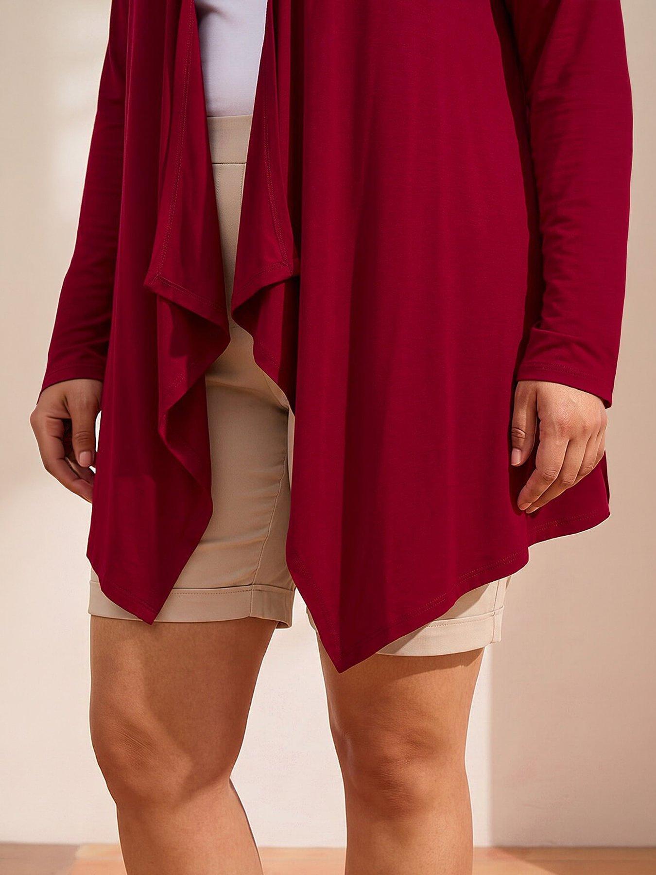 Image 2 of 4 of Roman Curve Waterfall Front Cardigan