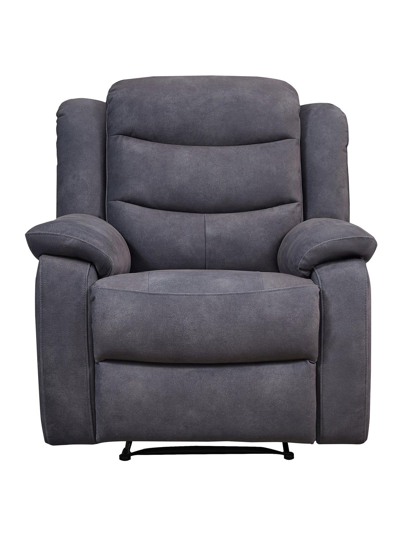 Image 1 of 3 of The Very Collection Rothbury Fabric Manual Recliner Armchair