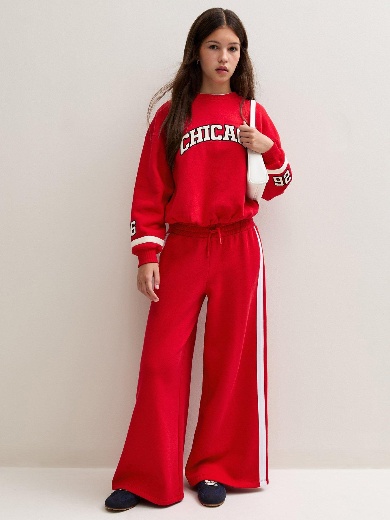 Image 3 of 5 of New Look 915 Girls Bright Red Chicago Logo Sweatshirt