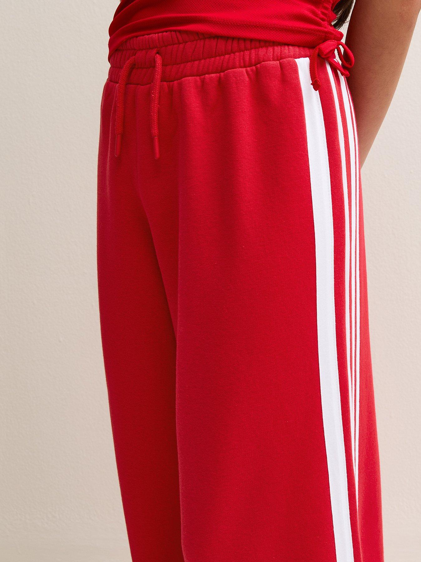 Image 5 of 6 of New Look 915 Girls Bright Red Side Stripe Wide Leg Joggers