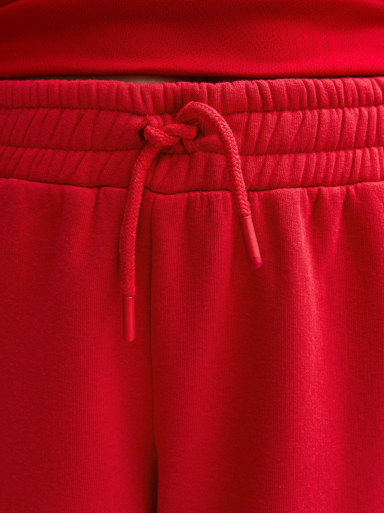 Image 6 of 6 of New Look 915 Girls Bright Red Side Stripe Wide Leg Joggers