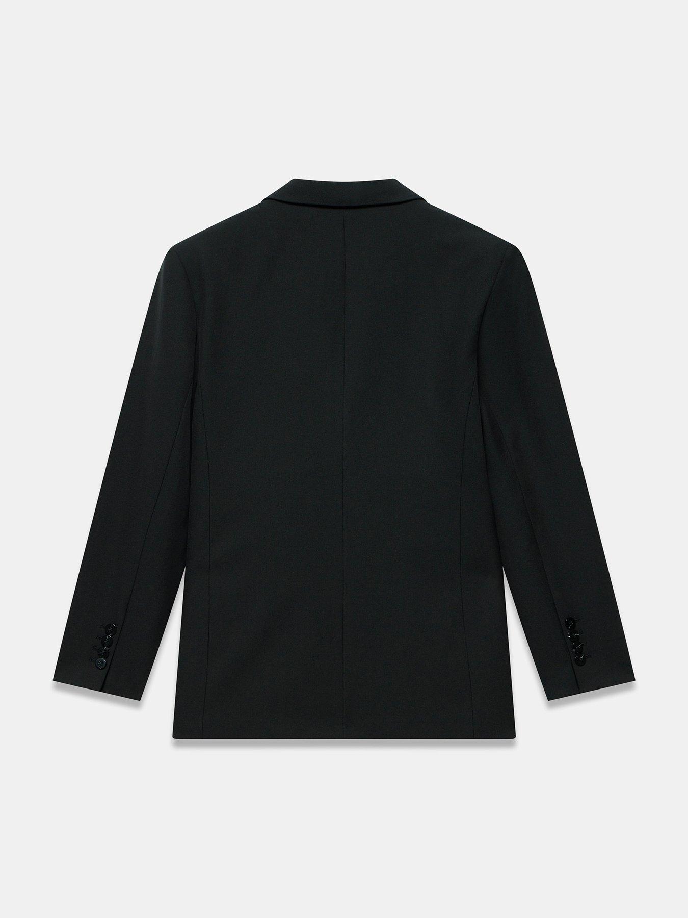 Image 6 of 6 of Mint Velvet Minimal Single-Breasted Blazer - Black