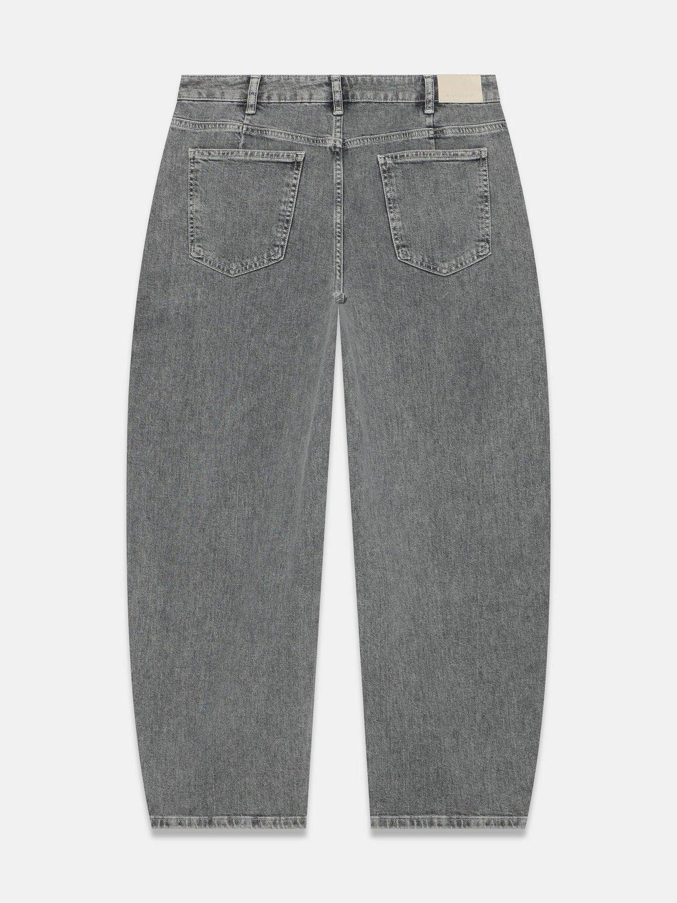 Image 6 of 6 of Mint Velvet Women's Relaxed Barrel Leg Jeans - Grey