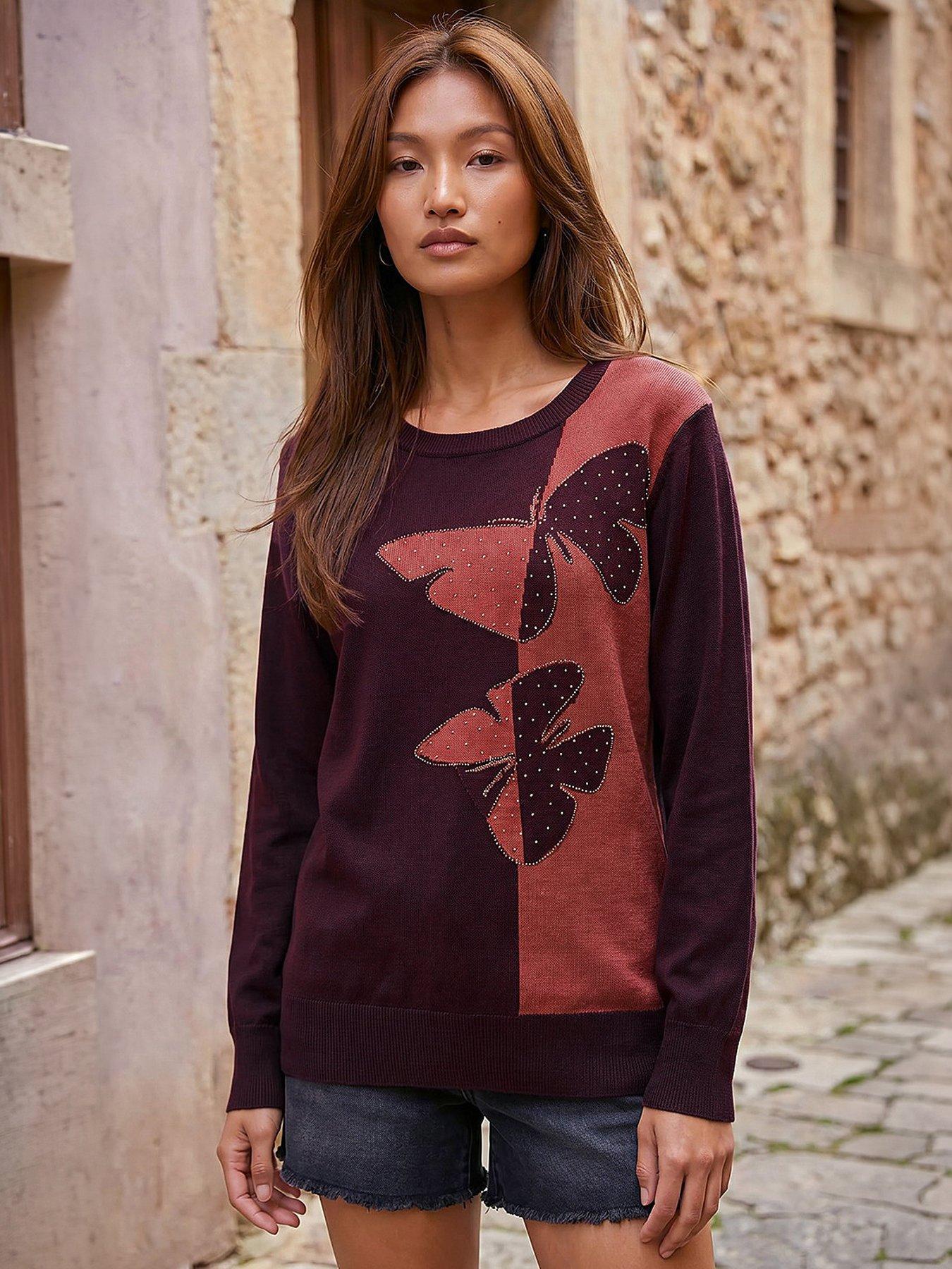Roman Butterfly Sparkle Mix Jumper